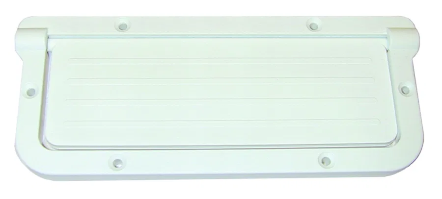 LRS-2-DP – T-H MARINE Scupper, Rectangular Scupper Fits 2 Inch x 5-1/2 Inch Opening White For Decks Above Waterline S...